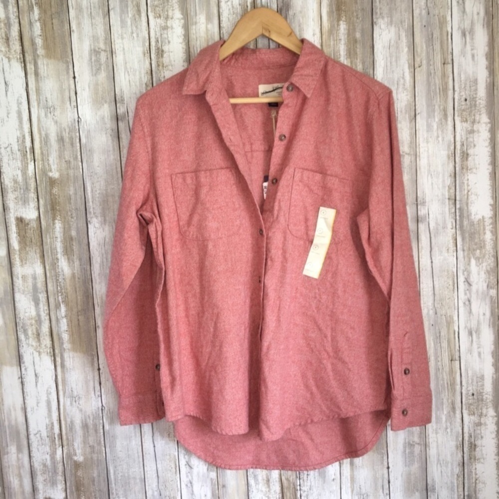 Universal Thread Pinkish Red Button Down
